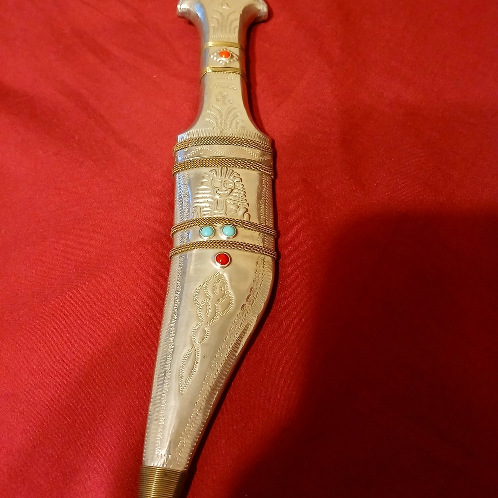Decorative Silver and Gold Wall Display Dagger